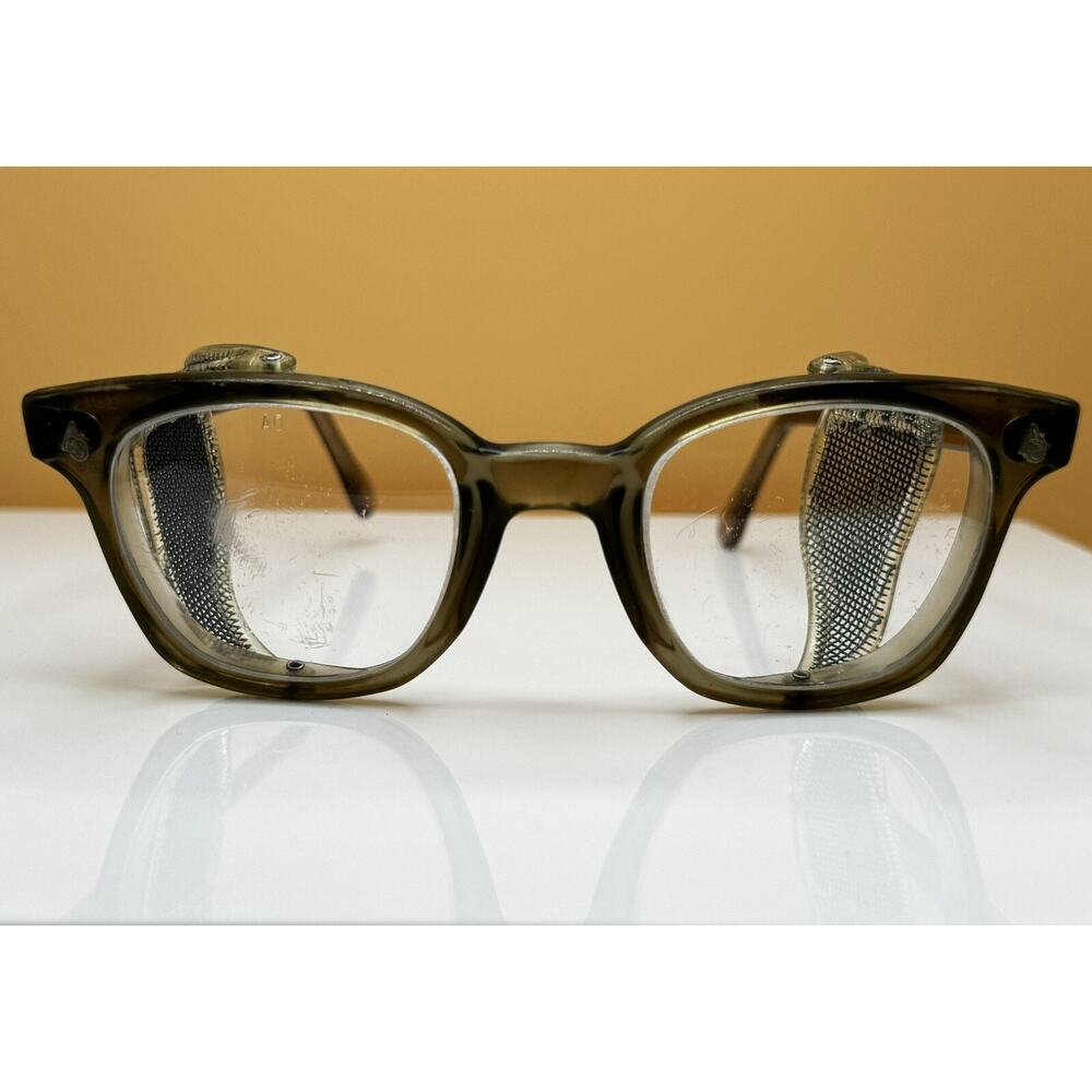 American Optical Safety Glasses Wire Mesh Shield FlexiFit 6M Z87 AO Frames